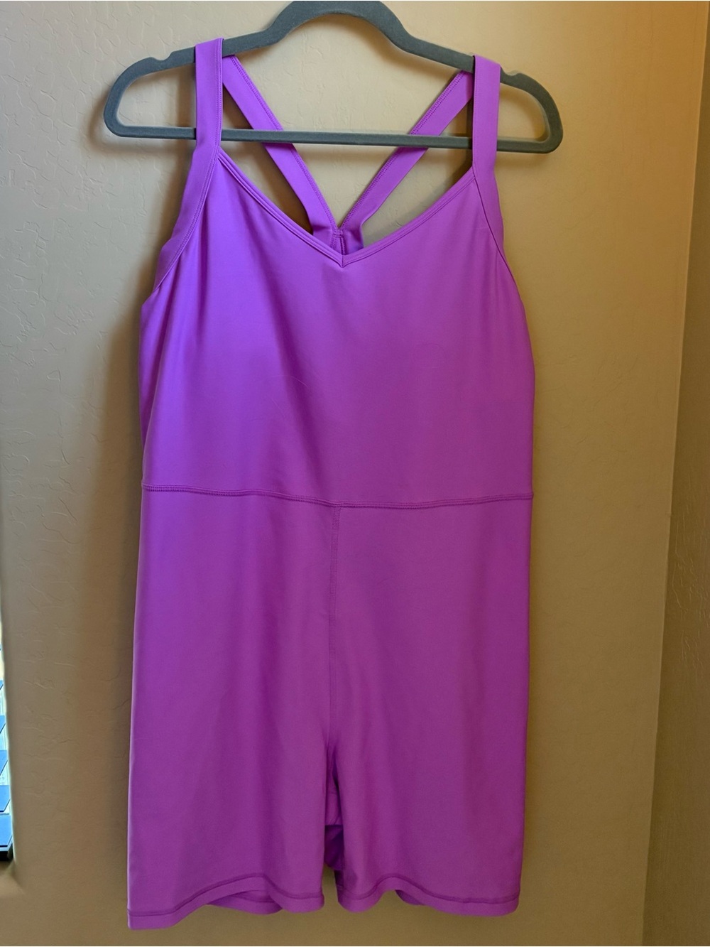 Old Navy Bright Purple Active Girls Romper with Strappy Back